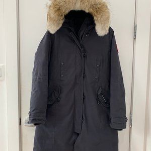 Womens Canada Goose Kensington Coat, Navy, Size M